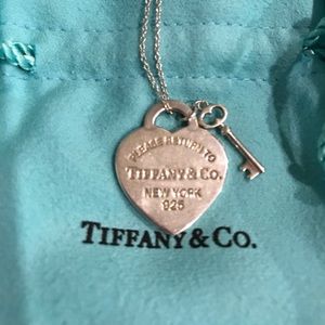 Tiffany & Co. Heart and Key Necklace